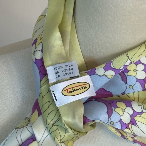 Talbots Reversible Silk Scarf - Picture 3 of 6